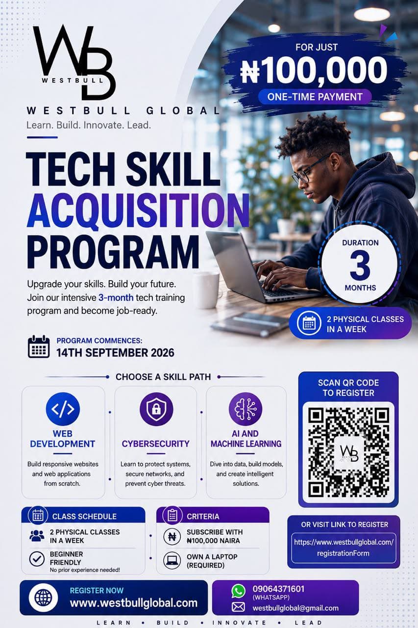 West Bull Global Tech Skill Acquisition Programme